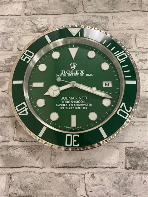 horloge mural rolex prix|Rolex Submariner Wall clocks .